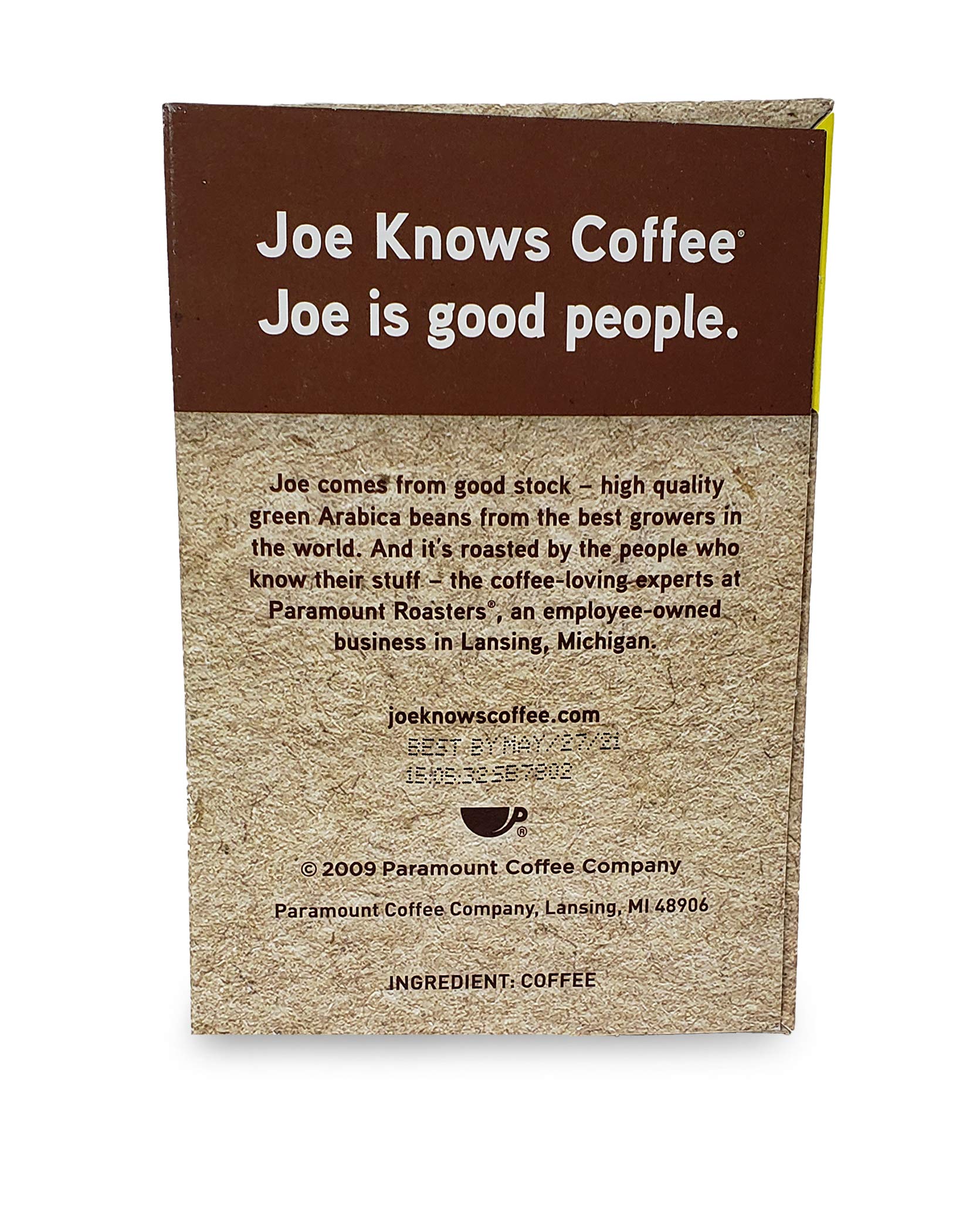 JOE KNOWS COFFEE Tall Dark and Handsome Blend - Recyclable Plastic Single Serve Coffee Pods for Keurig & Other Brewers - Perfect for Home, Office & Travel