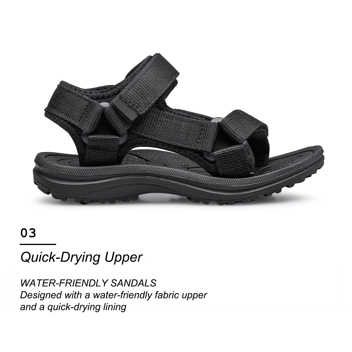 **Vibdiv Boys & Girls Open-Toe Sandals – Lightweight Athletic Sport Sandals for Toddler, Little Kid & Big Kid – Summer Outdoor Play, Beach, Pool & Casual Wear**