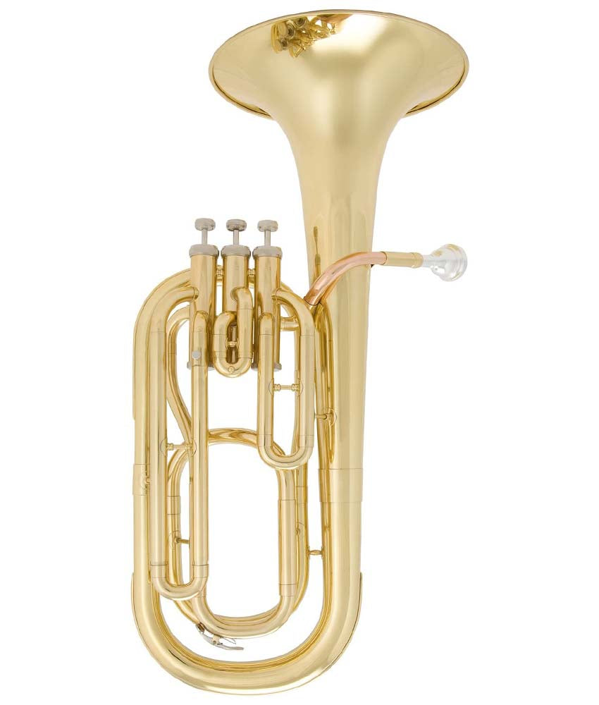 Antigua Winds X/P Bb Baritone Horn Lacquered Brass Instrument with Hard Case - Perfect for Marching Band, Jazz Ensemble & School Performances