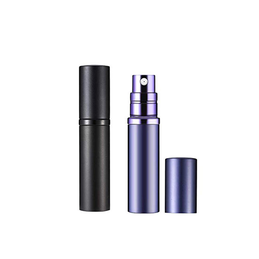Refillable Travel Perfume Atomizer Spray Bottle - 5ml Mini Portable Perfume Pump for Women & Men - Perfect for Flying, Purse, Carry-On & Vacation Essentials - TSA Approved Leak-Proof Design
