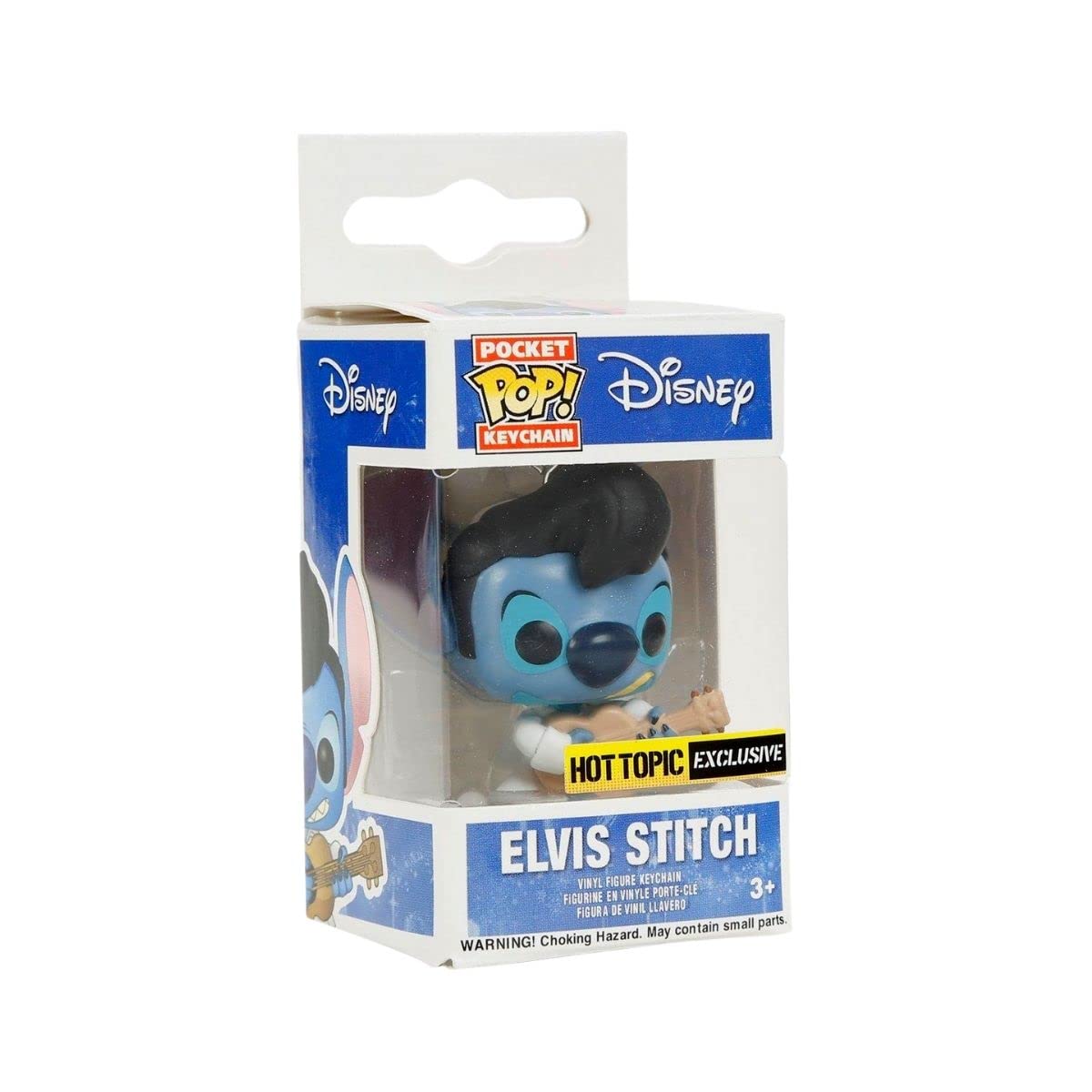 Funko Pop! Disney Lilo & Stitch Elvis Stitch Keychain - Collectible Vinyl Keyring for Disney Fans, Perfect for Backpacks, Gifts, and Disney Themed Parties