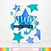 Waffle Flower Oversized Hugs Stamp Set - Send Paper Hugs When You Can't Be There - Perfect for Greeting Cards, Scrapbooking & DIY Crafts