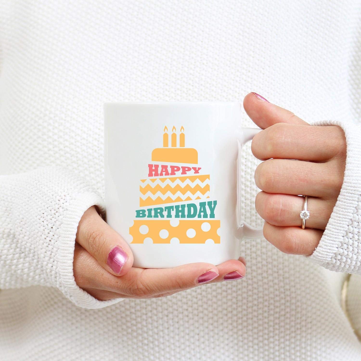 Funny Birthday Coffee Mug - 11oz Novelty Gift for Women, Men, Mom, Dad, Wife, Friends, Girlfriend & Boyfriend - Perfect for Office, Home & Party Celebrations