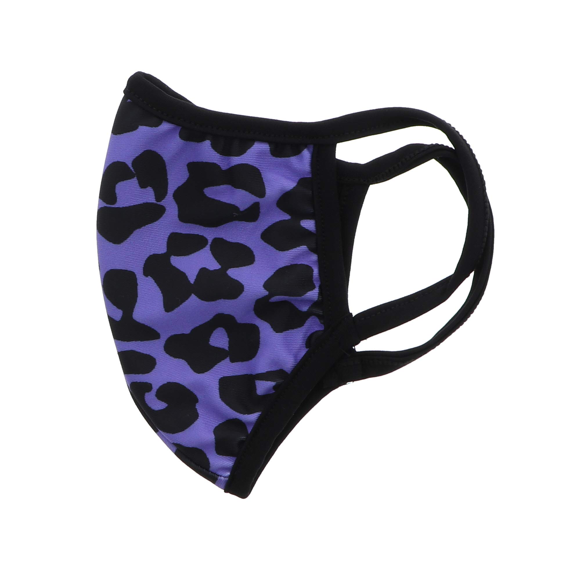 Washable Leopard Print Face Mask for Teens & Adults - Purple, Reusable & Fashionable for Daily Wear