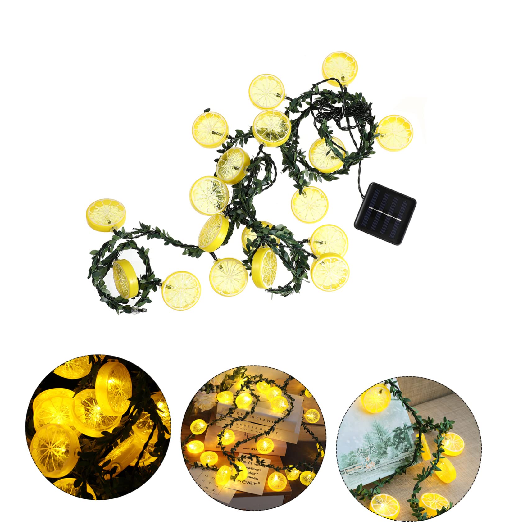 Totority Solar LED Outdoor Light - 1pc Simulated Lemon Vine Lamp, Waterproof Solar-Powered Garden Light for Yard, Patio, Pathway Decoration - Perfect for Backyard, Lawn, and Landscape Lighting