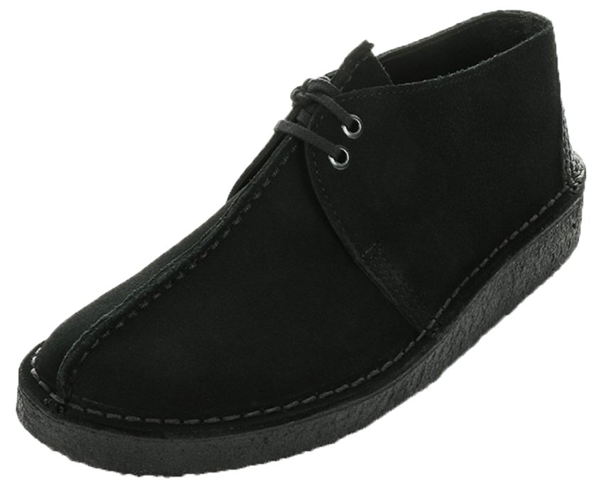 CLARKS Originals Men's Desert Trek Black Suede Casual Shoes Size 9.5 US - Comfortable Walking & Outdoor Lifestyle Footwear for Everyday Wear