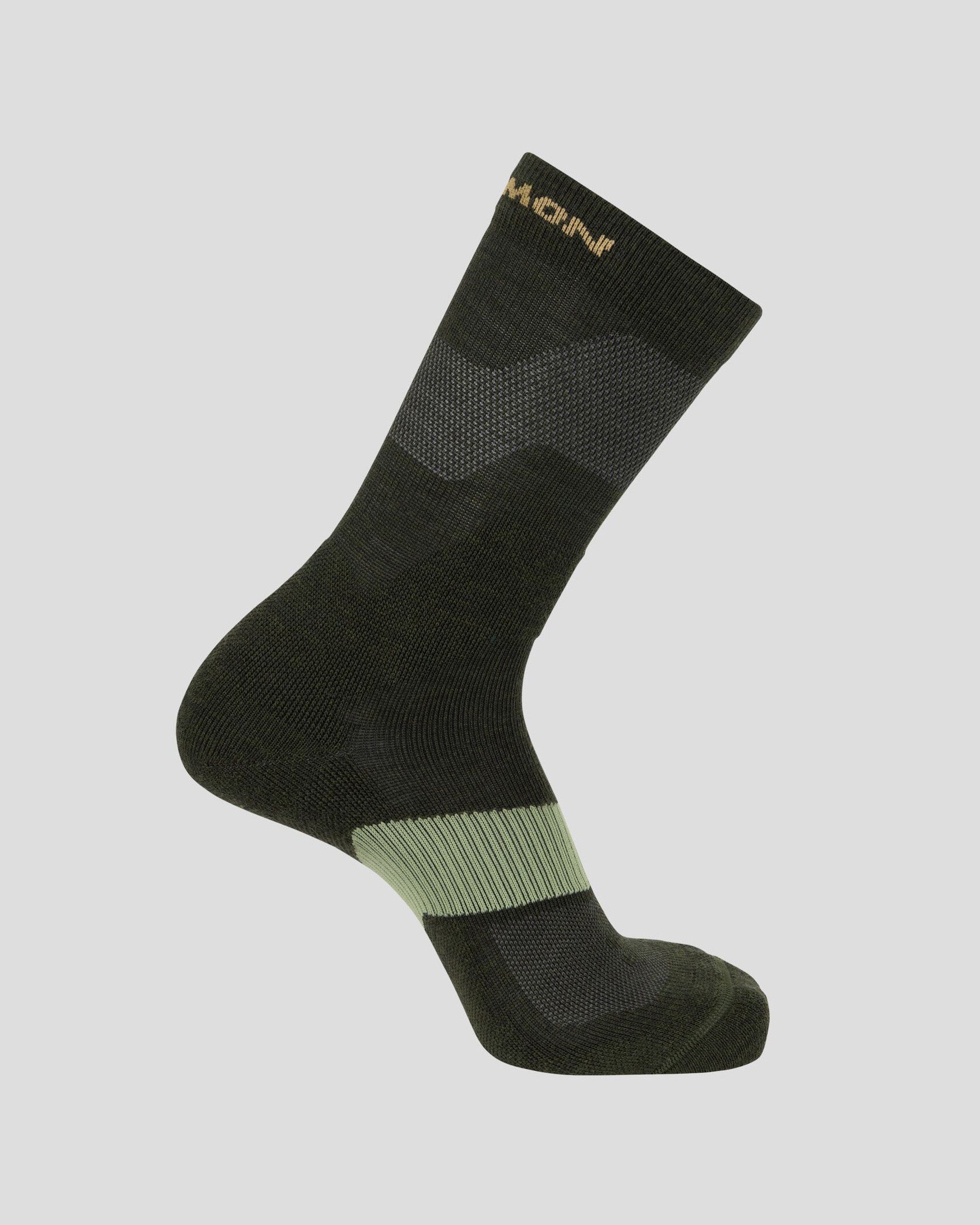 Salomon X Ultra Crew Socks - Moisture-Wicking Hiking Socks for Men & Women | Deep Lichen Green/Peat/Kelp | Perfect for Trail Running, Backpacking & Outdoor Adventures