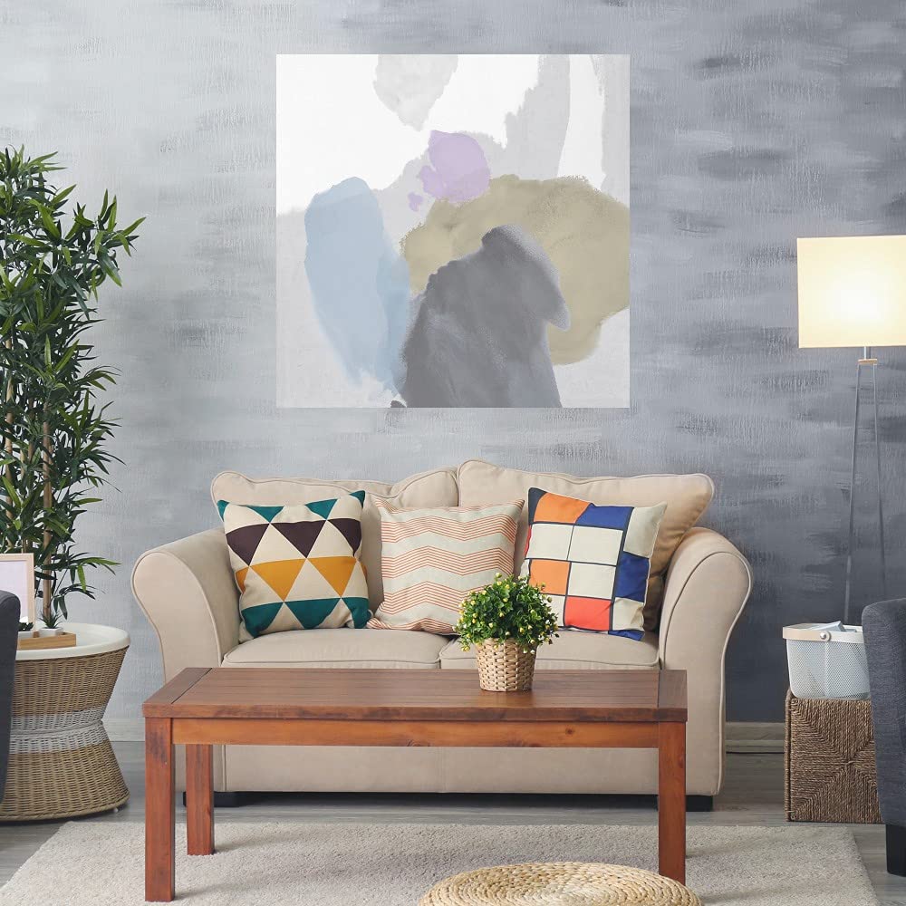 Paul Duncan Fine Art Canvas Wall Decor - 22x22 Inch Chroma Brush Painting for Living Room, Bedroom & Office - Ready to Hang Canvas Artwork - Perfect for Home Decor, Gifts & Interior Design