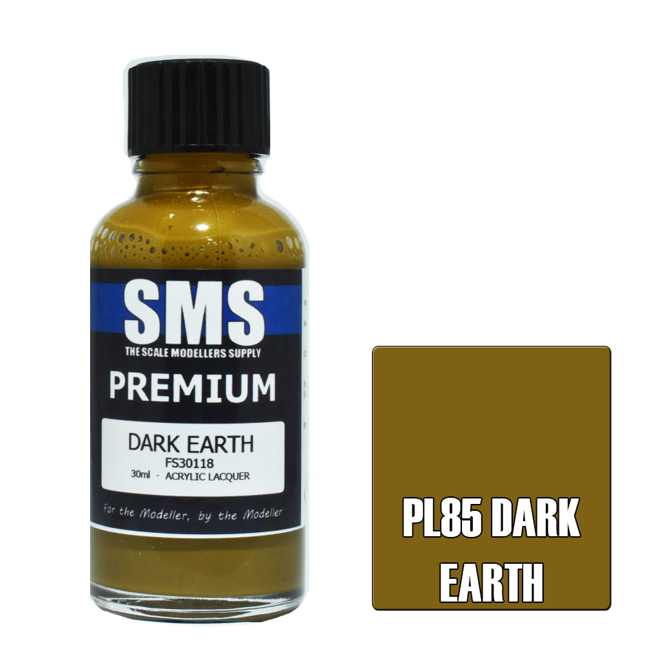 Premium 30ML Dark Earth Acrylic Airbrush Paint for Scale Modelers - High-Quality Lacquer for Miniatures, Dioramas & Hobby Crafting