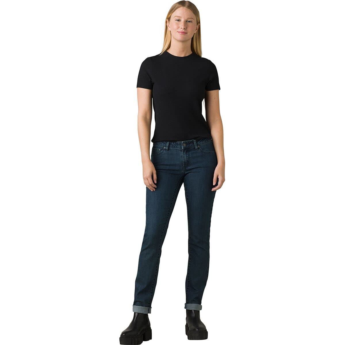 prAna Women's Kayla Jean - High Waist Stretch Denim Pants for Yoga, Travel & Casual Wear | Comfortable Slim Fit Jeans for Active Lifestyles