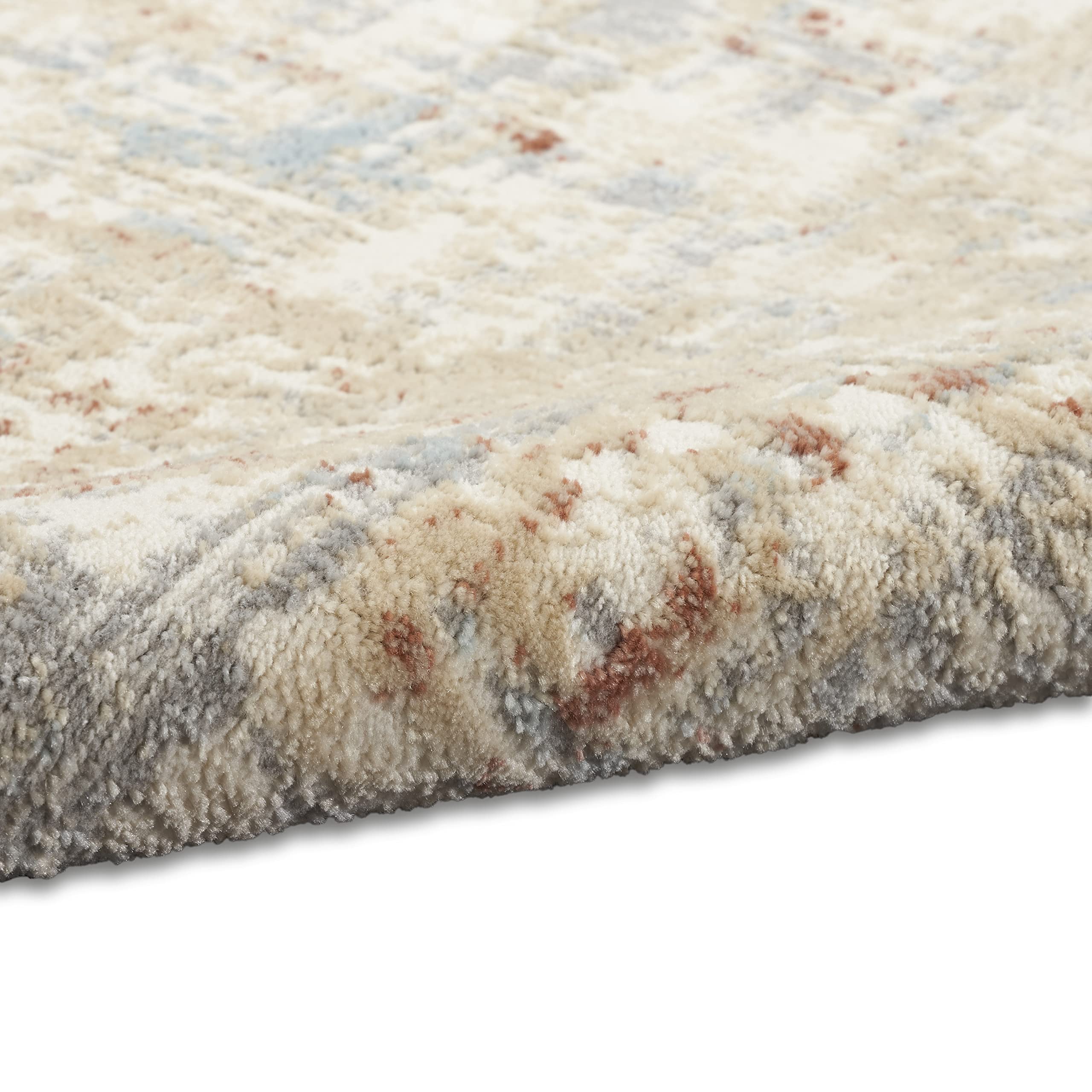 Calvin Klein CK005 Modern Ivory Grey 8x10 Area Rug - Non-Shedding, Easy to Clean - Perfect for Bedroom, Living Room, Dining Room & Kitchen Decor | Soft Contemporary Rug for Home & Office