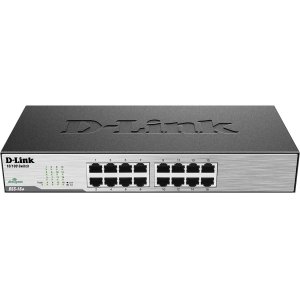 D-Link DSS-16+ 16-Port Fast Ethernet Unmanaged Switch - Plug & Play, Metal Housing, Energy Efficient (IEEE 802.3az) - Ideal for Home Office, Small Business & Rackmount Networking