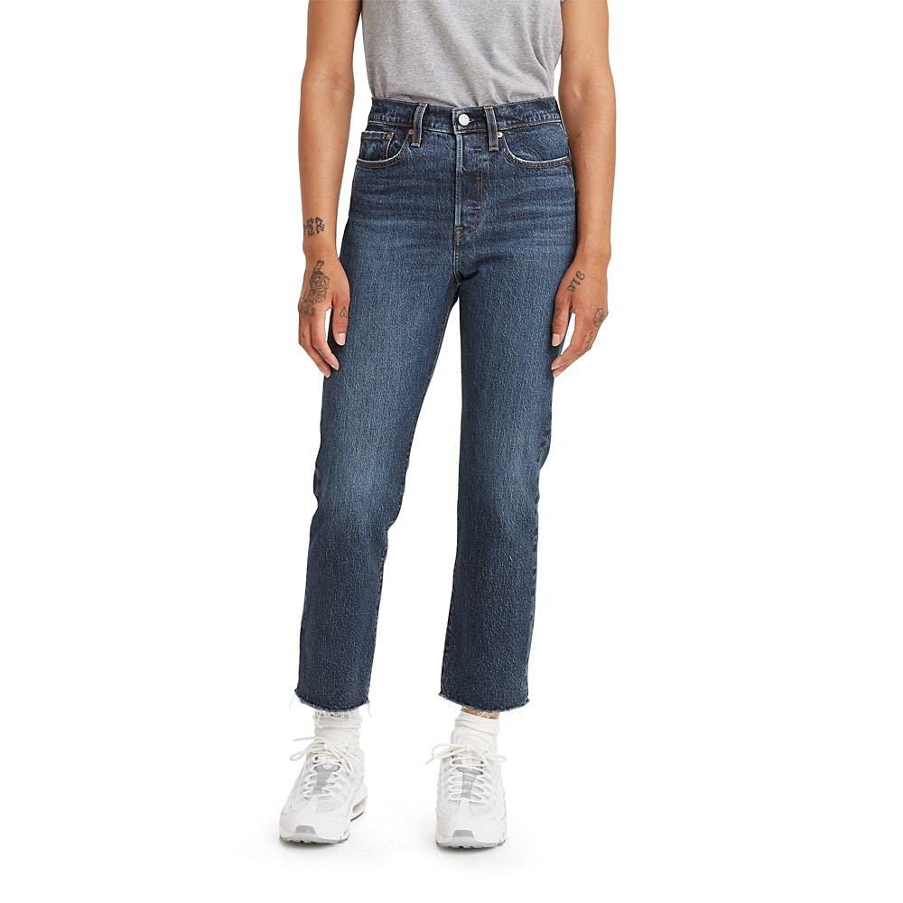 Levi's Women's Premium Wedgie Straight Jeans - High Waist Slim Fit Denim Pants for Casual Wear & Everyday Outfits