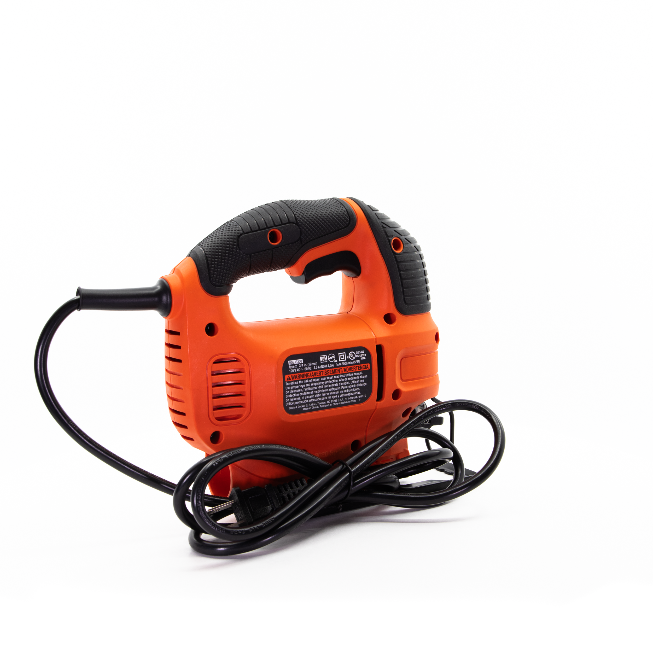 4.5 Amp Electric Jig Saw - Powerful Corded Jigsaw Tool for Woodworking, Metal Cutting & DIY Projects - Perfect for Home Improvement, Carpentry & Crafting