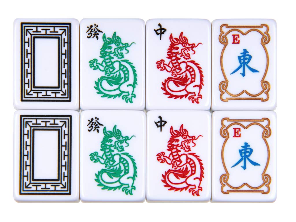 Linda Li American Mah Jongg Tile Set – The Artisan Collection – 166 White Engraved Tiles for Game Night, Family Gatherings & Traditional Chinese Game Enthusiasts