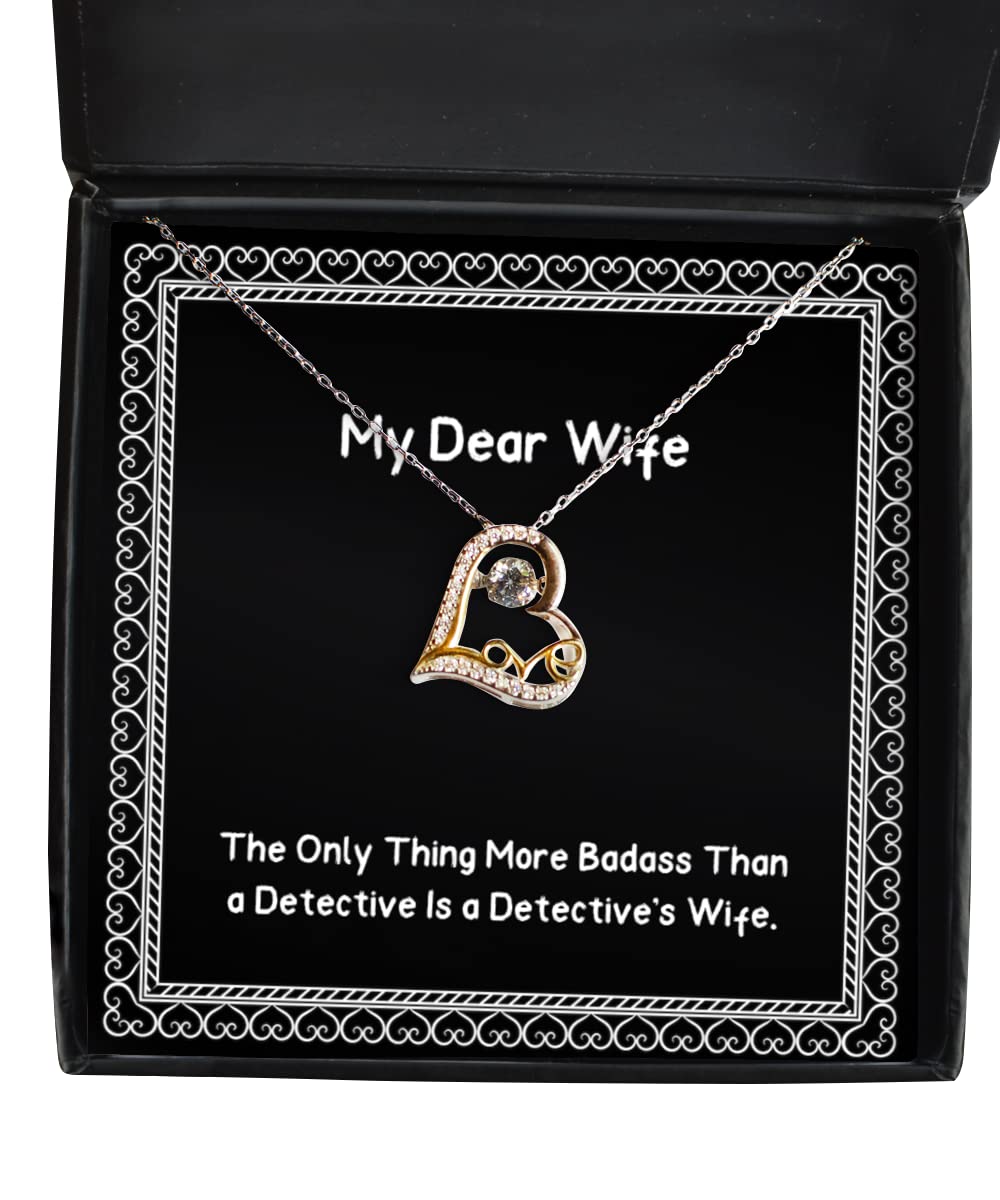 Funny Detective Wife Necklace - Unique Gift for Dancing Lovers