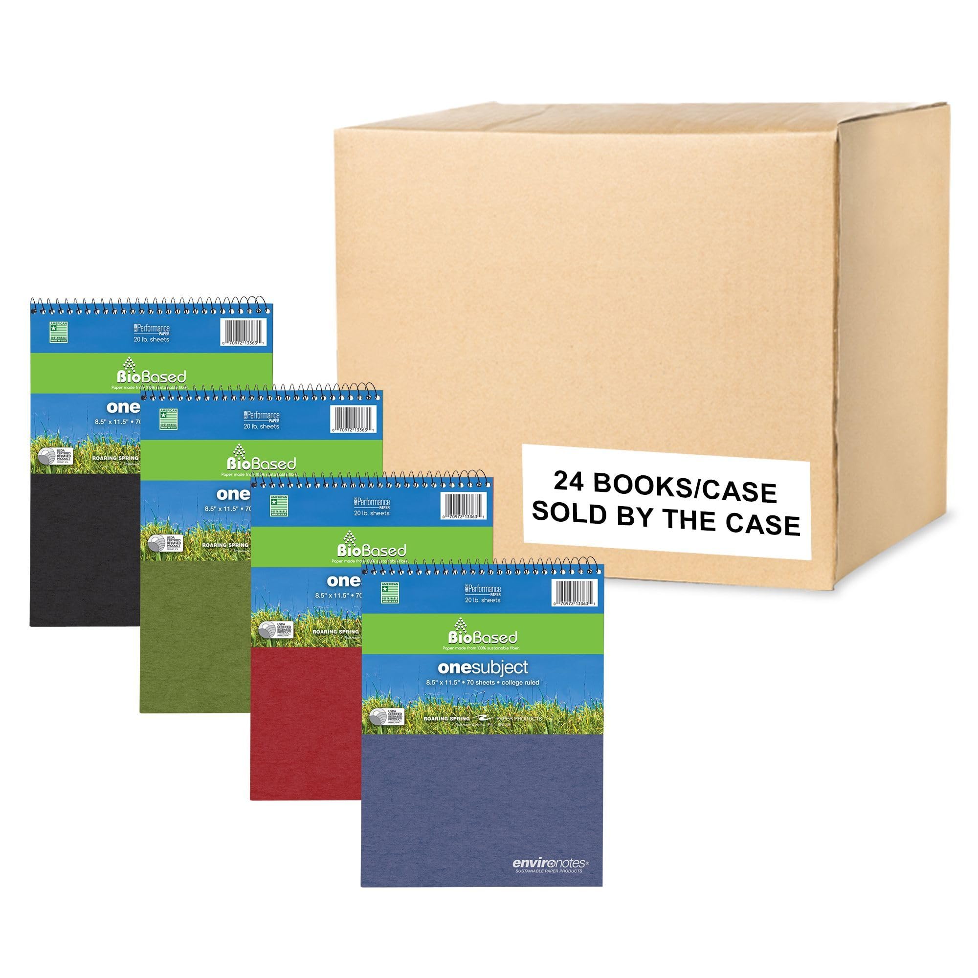 24-Pack FlipPer Wirebound 1 Subject Notebooks, 8.5