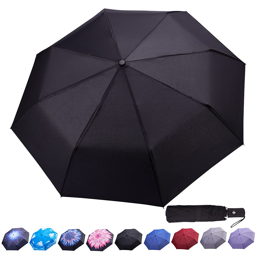 Goothdurs Compact Travel Umbrella - Windproof, Portable & Automatic Folding Umbrella for Men & Women - Perfect for Commuting, Business Trips, and Outdoor Adventures