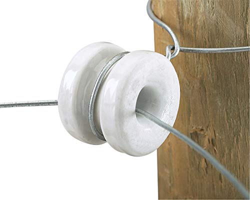 Electric Fence Insulator - White for Farm & Ranch Security