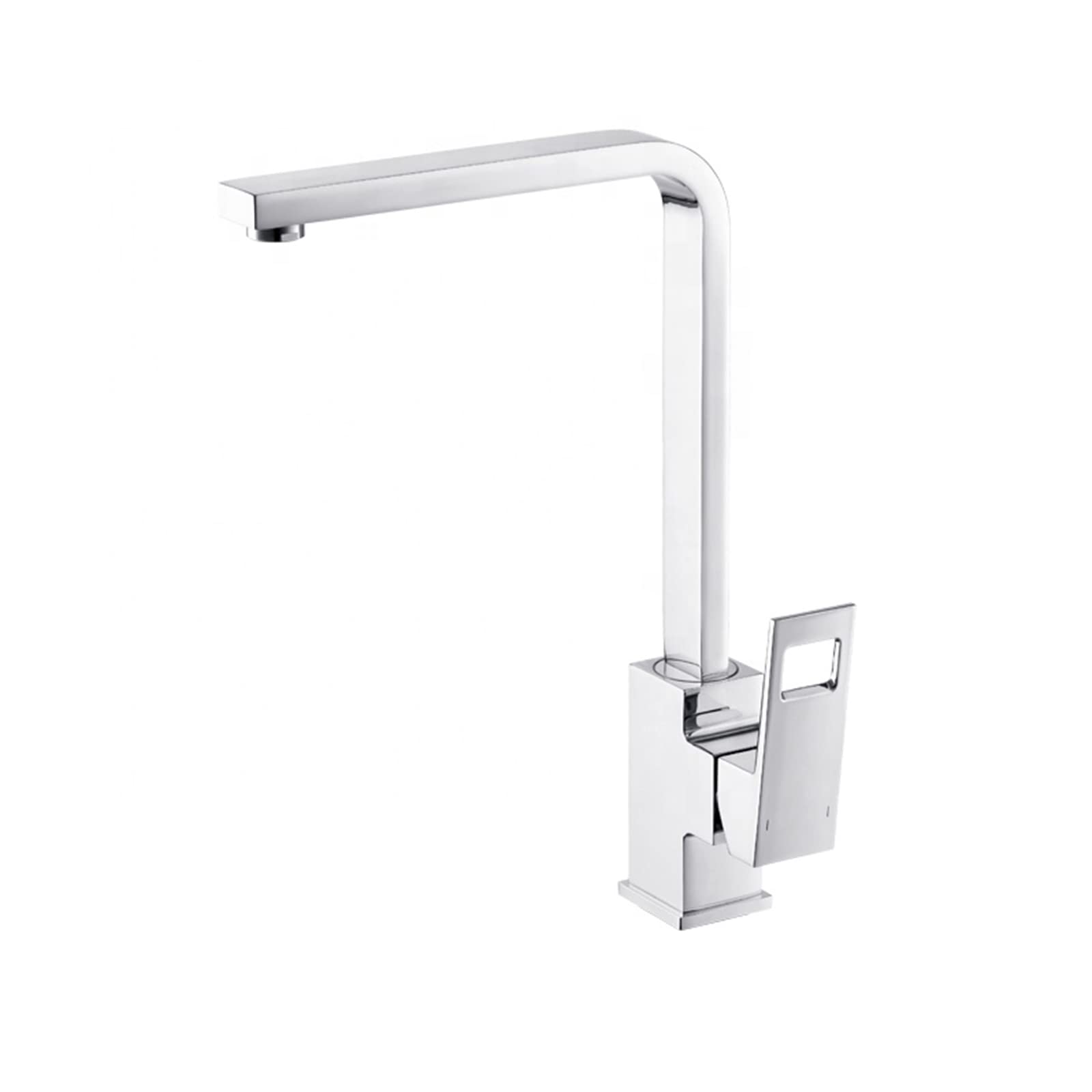 Modern Single Handle Kitchen Faucet with 360° Swivel Spout - Hot & Cold Water Mixer Tap with Aerator for Sink - Perfect for Indoor Kitchens, Outdoor Bars, and RV Camping Use