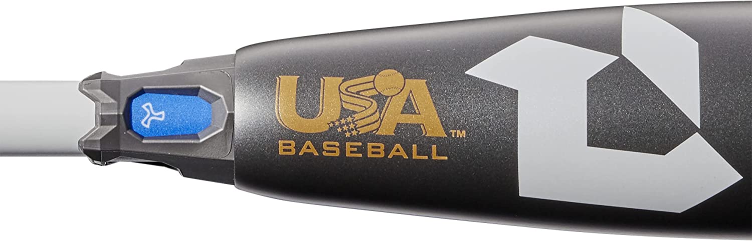 2022 DeMarini CF (10) USA Youth Baseball Bat - 2-Piece Composite Design in Black/Blue | Perfect for Little League, Travel Ball & Youth Tournaments