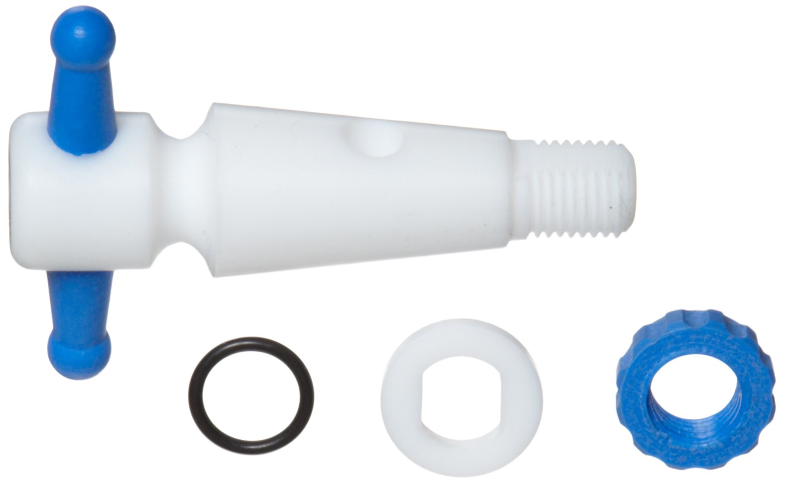 Corning PTFE Replacement Straight Bore Stopcock Plug Assembly - 6mm Plug Bore for Laboratory, Medical, and Industrial Applications