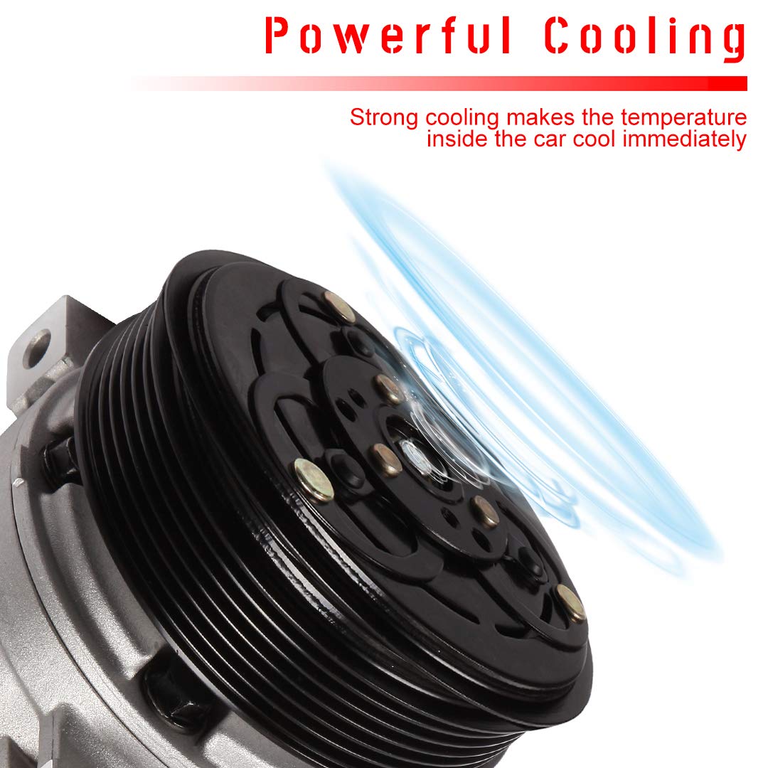 Volvo C70 S40 AC Compressor Replacement 1999-2004 - High Performance Air Conditioner Clutch Compressor - Perfect for Summer Cooling & Auto AC Repair