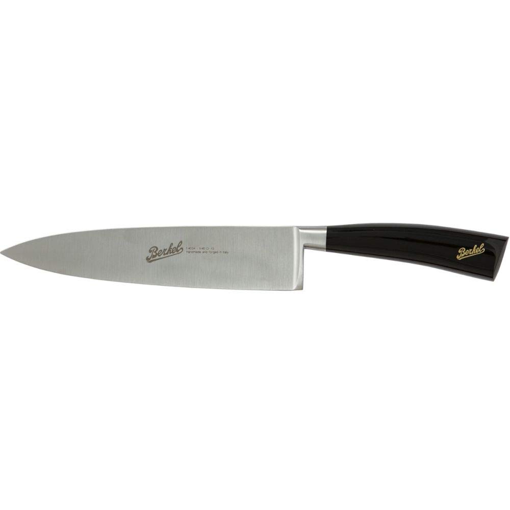 Berkel Elegance 8-Inch Black Chef Knife - Premium Kitchen Knife for Professional Chefs & Home Cooking - Perfect for Slicing, Dicing & Chopping Vegetables, Meat & More