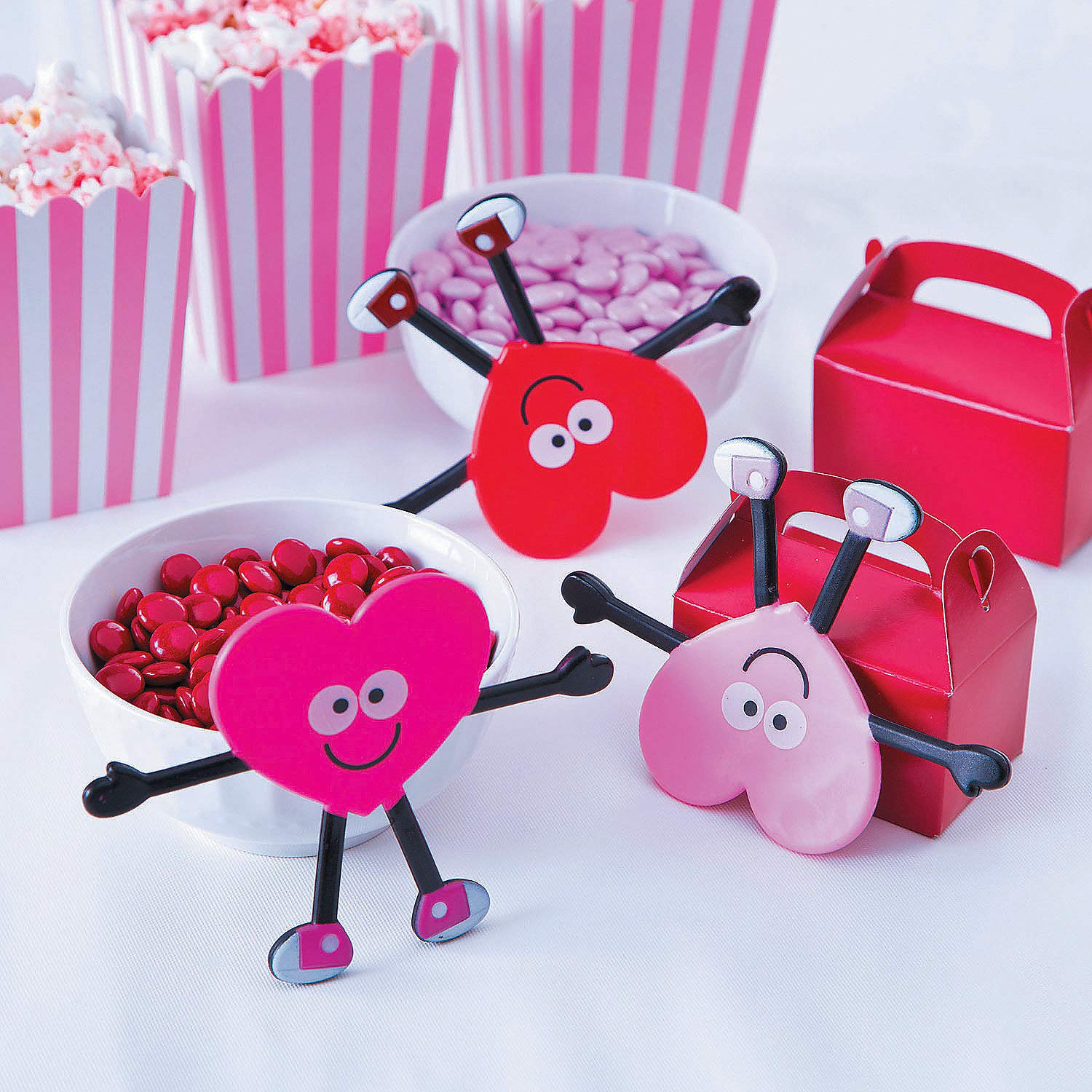 Valentine's Day Bendable Characters - 24-Piece Flexible Toy Set for Kids - Perfect for Party Favors, Classroom Rewards & Holiday Gifts