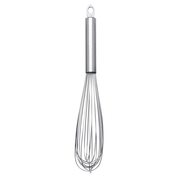 Cuisipro Premium Stainless Steel Egg Whisk - 10 Inch Professional Kitchen Whisk for Baking, Cooking & Mixing - Perfect for Eggs, Batters, Sauces & Creams