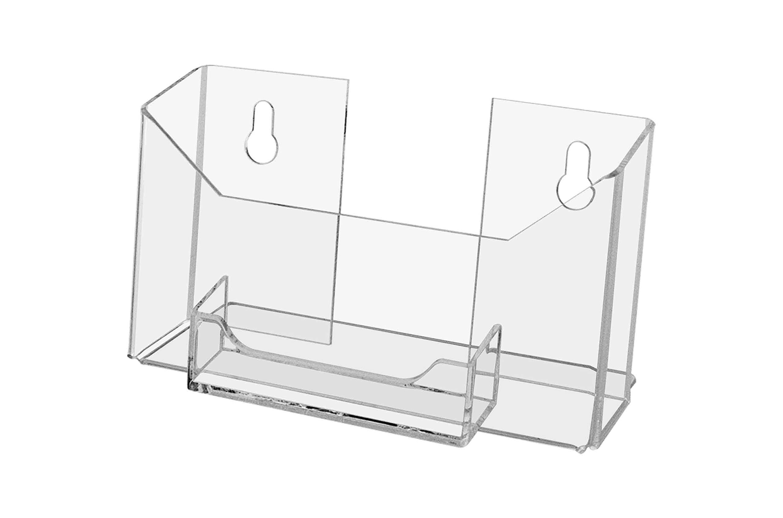 12 Pack Clear Acrylic Postcard Holders - 6