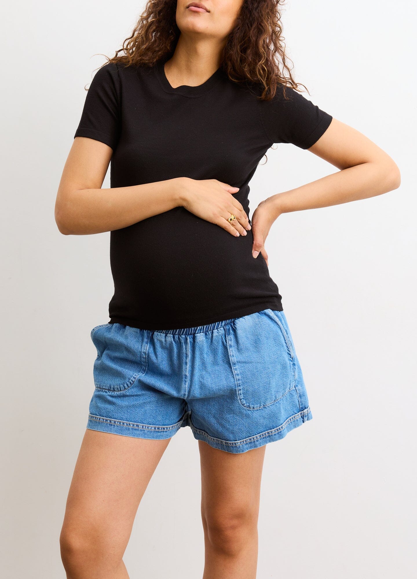 Eliza Softsculpt Sweater Tee - Women's Cozy Knit Top for Casual Wear & Layering | Perfect for Fall & Winter Outfits