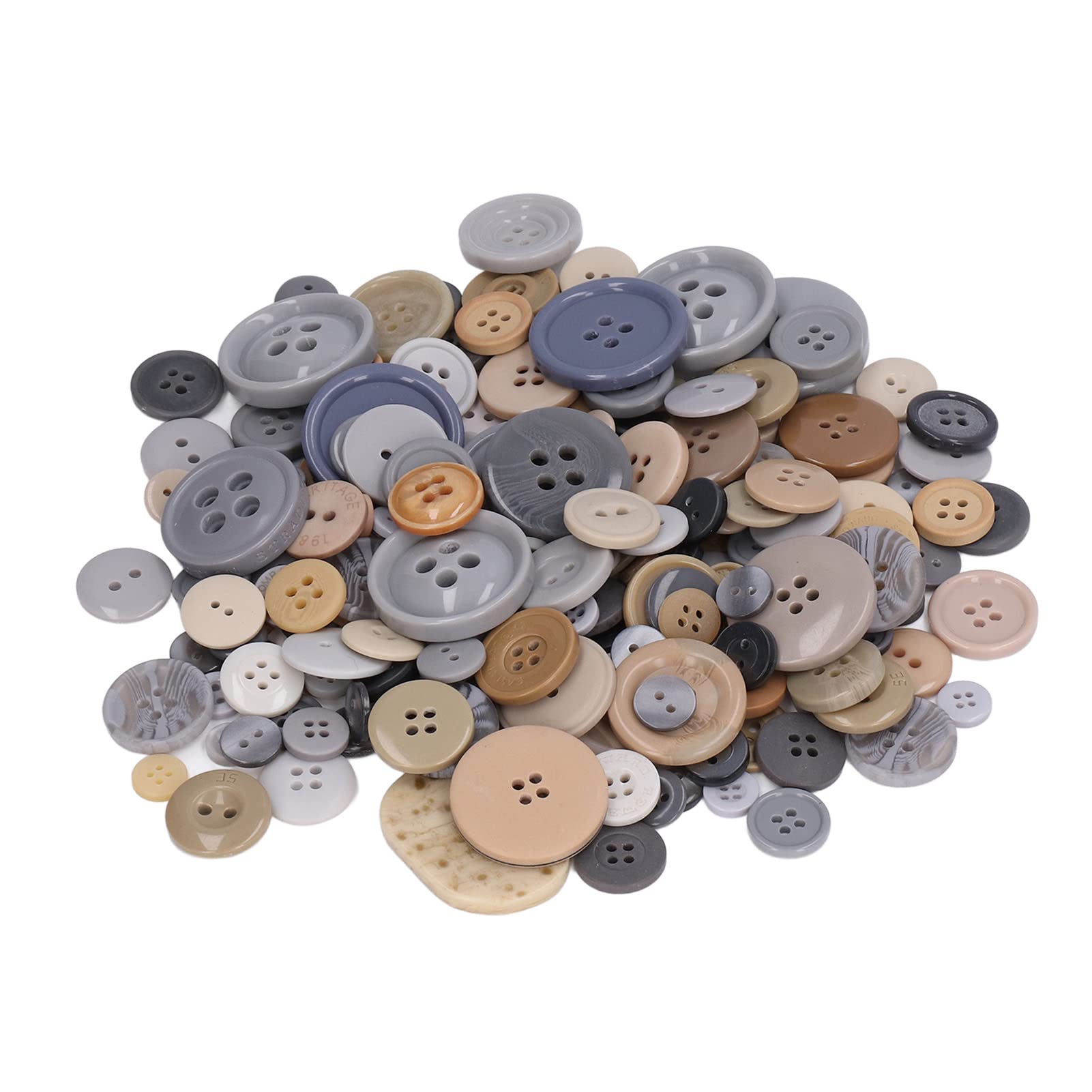 Premium Resin Buttons for Clothing & Crafts - Durable, Long-Lasting DIY Buttons in Multiple Sizes & Beautiful Designs - Perfect for Sewing Projects, Scrapbooking, and Home Decor
