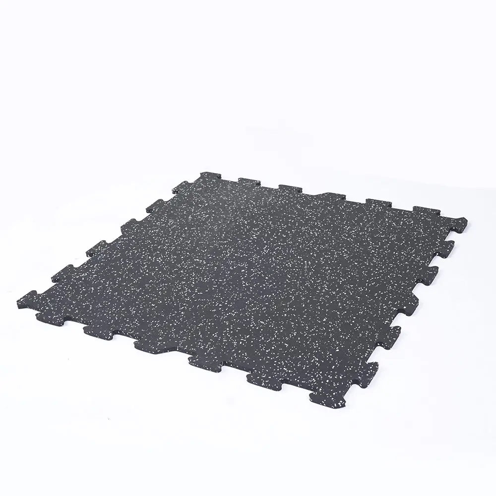 Gronk Fitness 2x2 8MM Interlocking Rubber Floor Tiles - Durable Gym Flooring for Home & Commercial Workout Areas