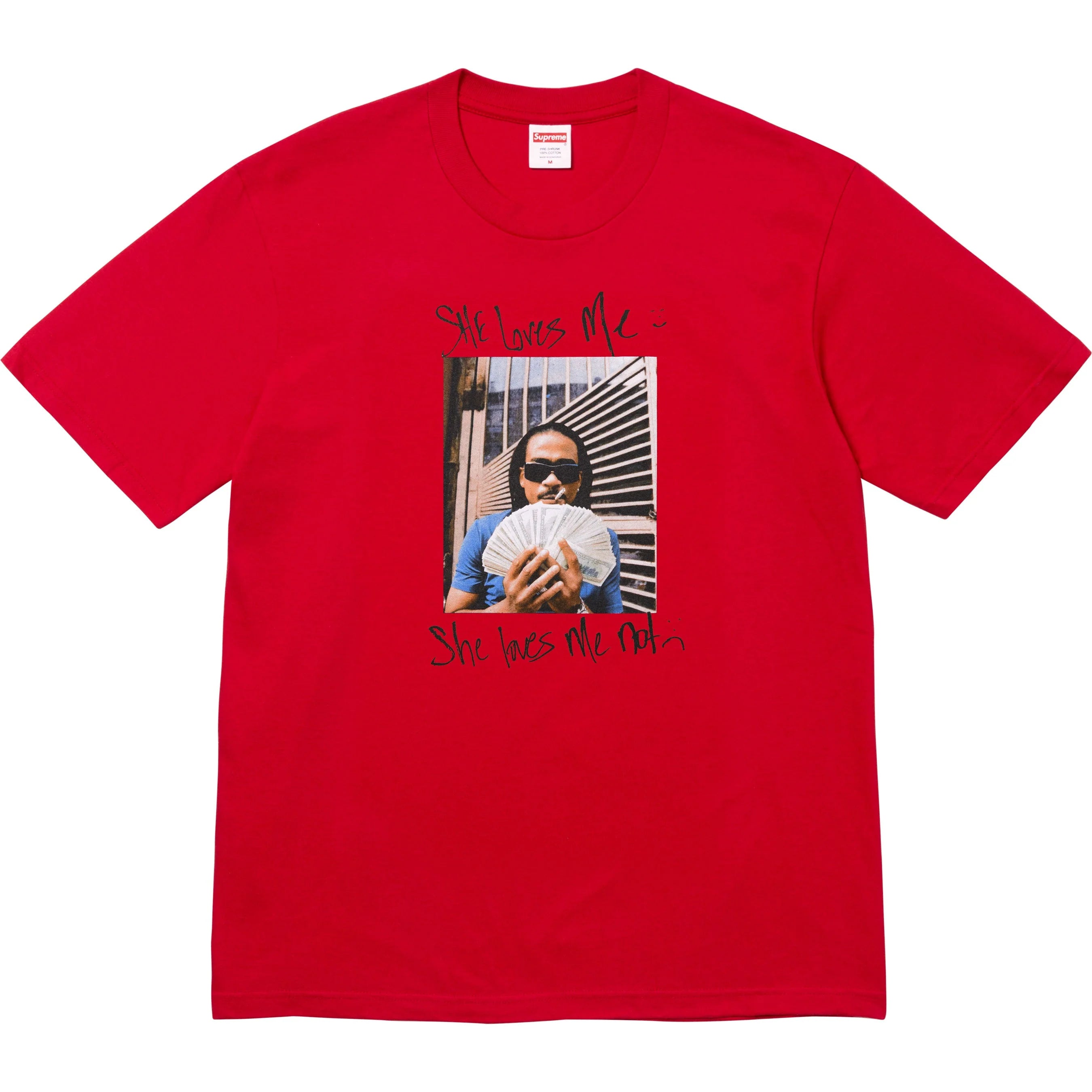 Supreme Max B T-Shirt - Red Cotton Streetwear Tee for Men | Casual Wear, Hip Hop Fashion & Urban Style