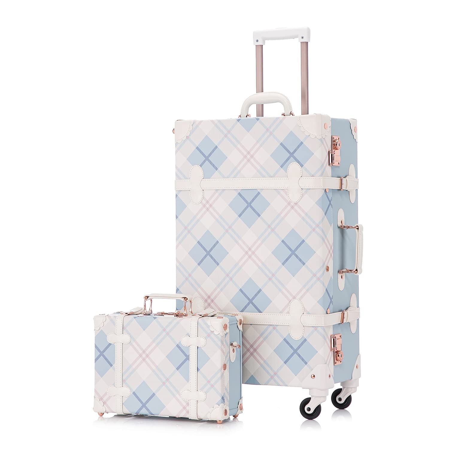Vintage 2-Piece Suitcase Set for Women - 26