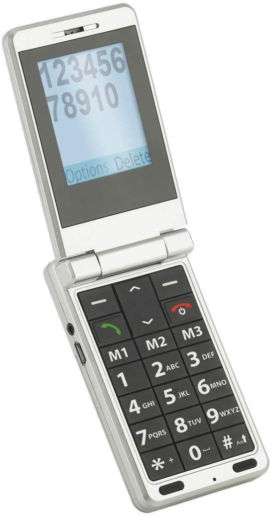 Binatone BB500 Big Button Mobile Phone for Seniors - SIM Free, Easy-to-Use, Loud Sound & Emergency SOS Button - Perfect for Elderly Home Use & Caregiver Monitoring