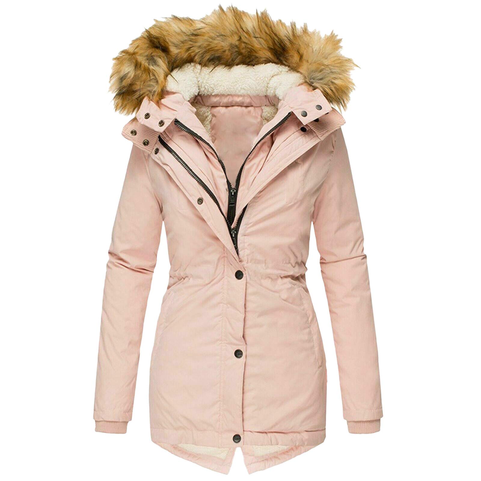 Women's Winter Slim Coat - Thick Warm Overcoat for Casual & Fashion Outfits | Perfect for Work, Travel & Cold Weather