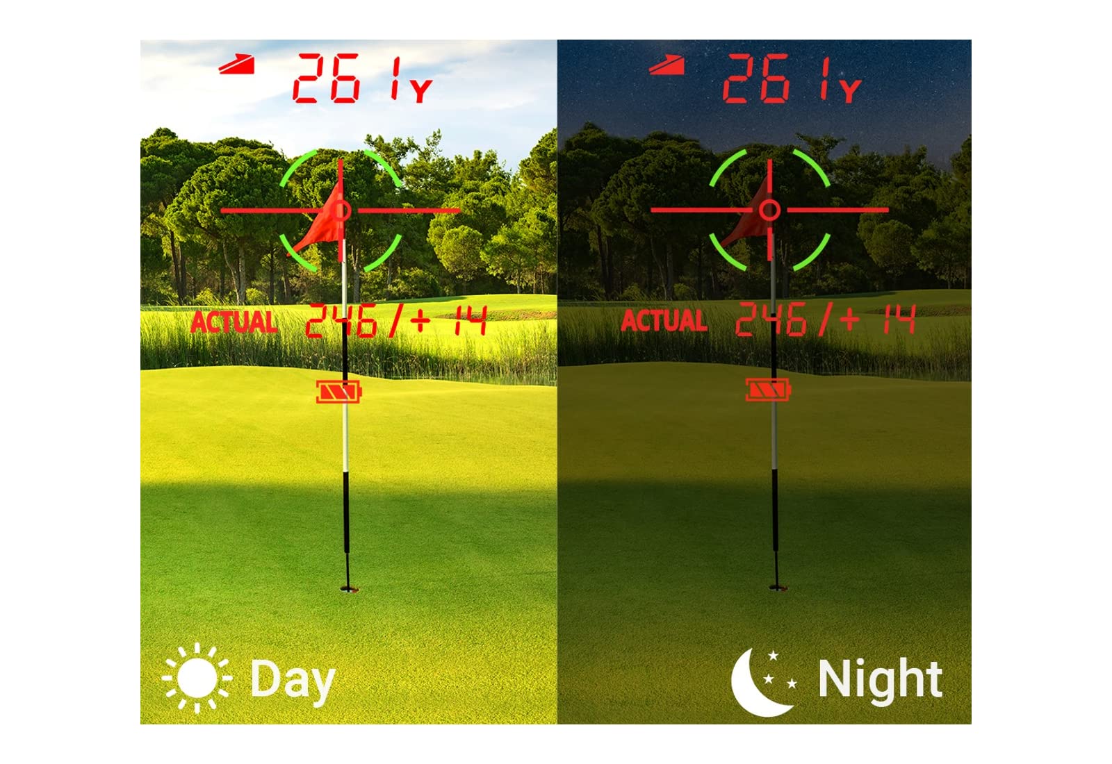 TL1 Golf Rangefinder with Slope & Magnet - 800 Yard Laser Distance Finder for Golfing | Perfect Golf Gift for Men & Women | Use on Golf Course, Driving Range & Hunting