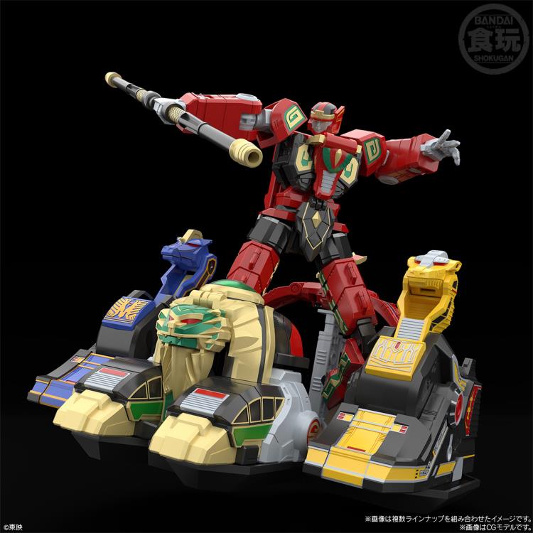 Bandai SMP Gosei Sentai Dairanger Gosei Gattai Dairen'Oh Model Kit Set - Super Sentai Robot Action Figure for Collectors & Anime Fans - Perfect for Display & Role Play Scenes