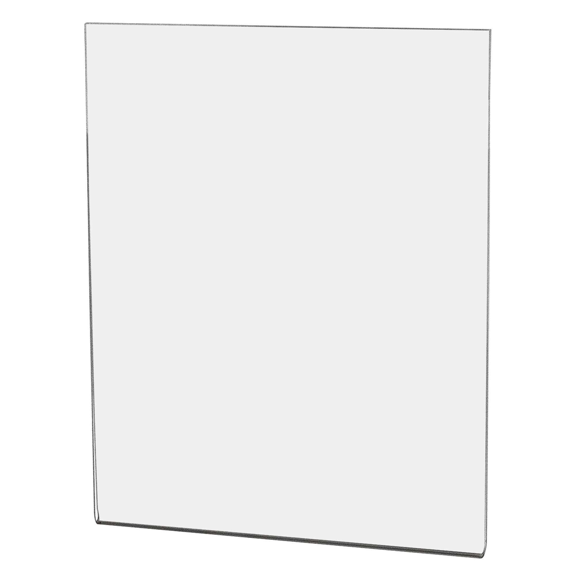 50 Pack Clear Acrylic Wall Sign Holders 8x10 Inches with Double Sided Tape - Perfect for Mission Statements, Company Logos & Office Branding - Ideal for Offices, Workspaces, Retail Stores & Restaurants