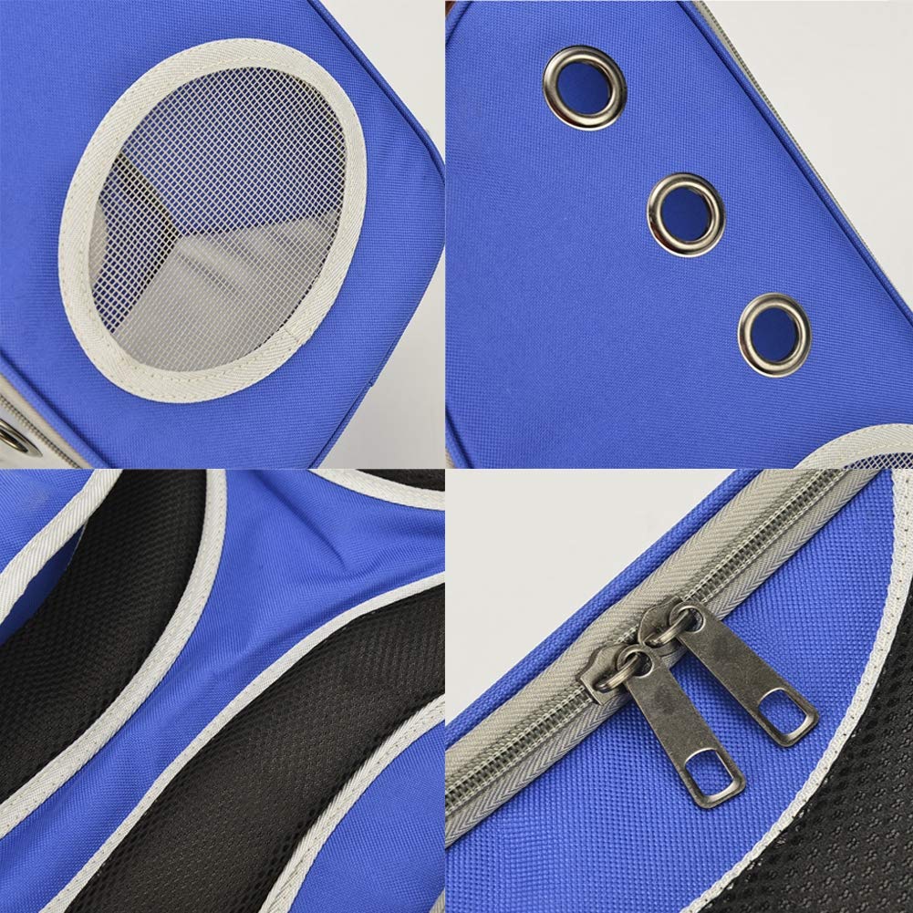 **Clear Pet Carrier Backpack for Cats & Small Dogs – Bubble Travel Backpack, Waterproof Space Capsule Carrier for Hiking, Walking & Outdoor Adventures – Blue**    *(Perfect for Air Travel, Vet Visits, and Daily Adventures with Your Pet!)*