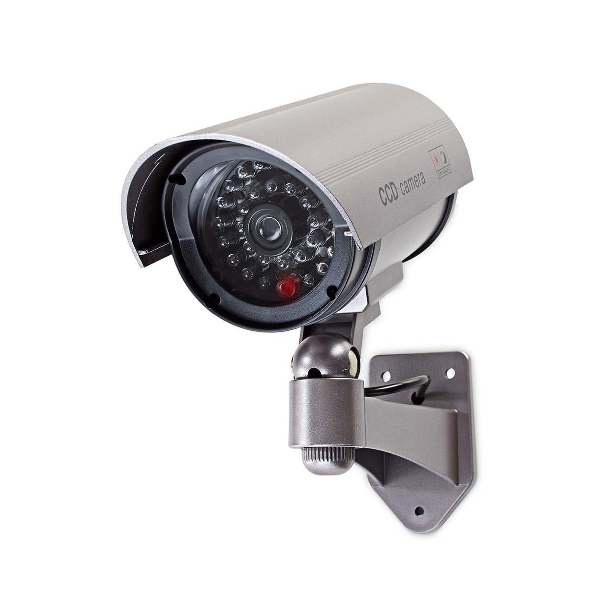 Bullet Security Camera Dummy - IP44 Weatherproof, Silver - Perfect for Home, Office & Outdoor Surveillance