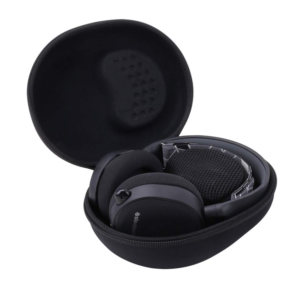 Aenllosi Hard Protective Case for SteelSeries Arctis 1/3/5/7/7X/7P+/9/9X/PRO Gaming Headset - Durable Travel Storage Box with Custom Fit (Black) - Perfect for Travel, Gaming Tournaments & Headset Protection