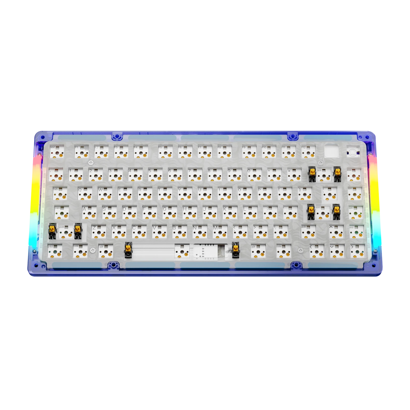 GMMK 3 75% Keyboard Bottom Case - Exo Purple Plastic Replacement Part for Custom Mechanical Keyboards | Gaming & Office Setup Accessory