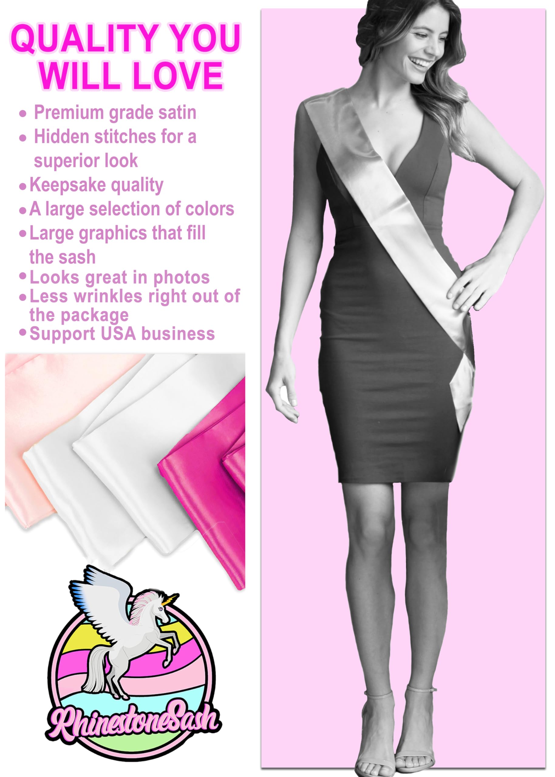 40th Birthday Satin Sash - Elegant 'It's My 40th Birthday' Premium Sash for Women - Perfect for Birthday Parties, Milestone Celebrations & Photo Props