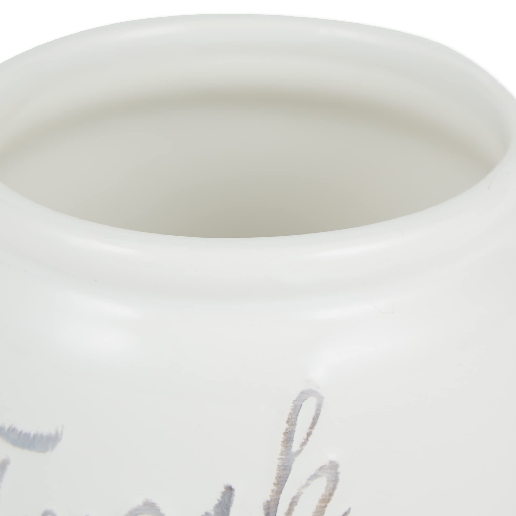 DII Ceramic Canister Set - 3-Piece Kitchen Storage Jars with Airtight Lids, Blue Farmhouse Style - Perfect for Pantry Organization, Flour Sugar Coffee Tea Storage & Home Decor