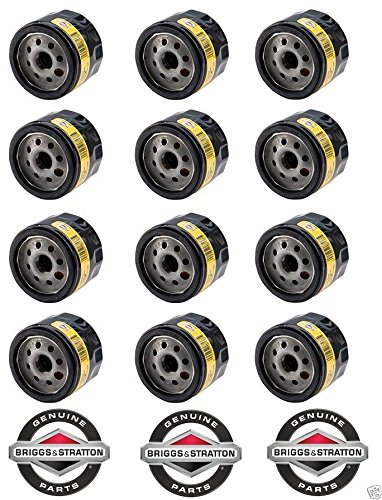 Briggs & Stratton Genuine OEM Oil Filter 492932-12 Pack - Compatible with Lawn Mowers, Generators & Outdoor Power Equipment