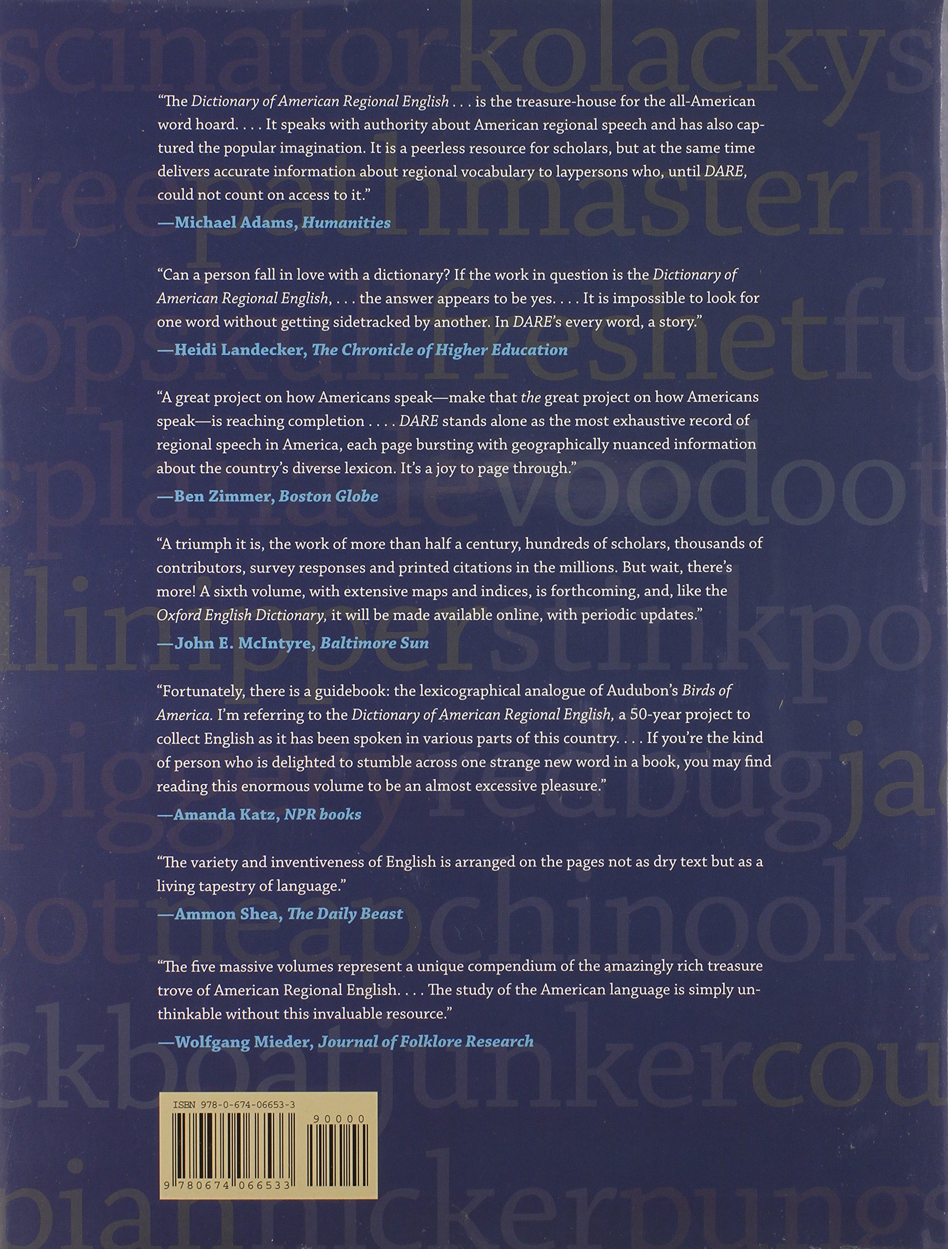 Dictionary of American Regional English: Volume VI - Contrastive Maps, Index to Entry Labels, Questionnaire & Fieldwork Data | American Dialect Research | Perfect for Linguists, Historians & English Language Learners
