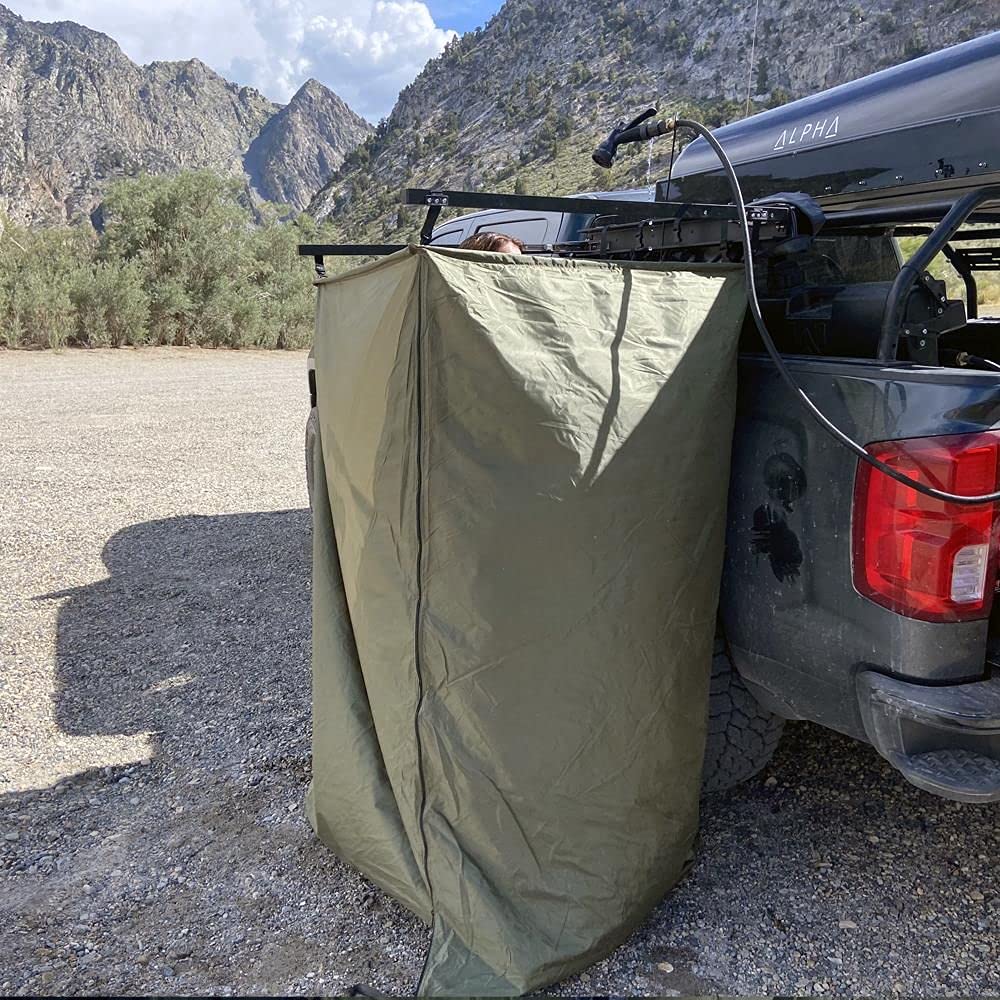 Tuff Stuff Overland TS-Shower-Tent - Portable Outdoor Shower Tent for Camping, Hiking & Off-Road Adventures | Waterproof & Easy Setup